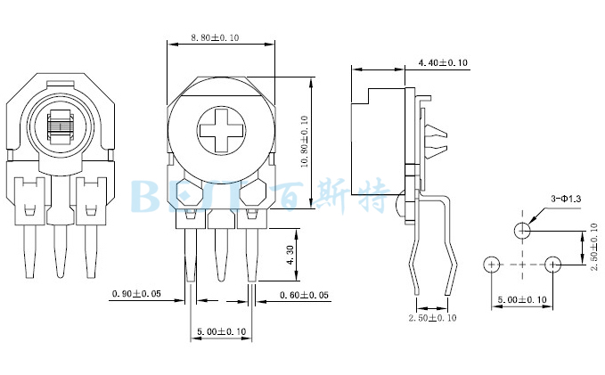 陶瓷可调电阻RM085G-H4