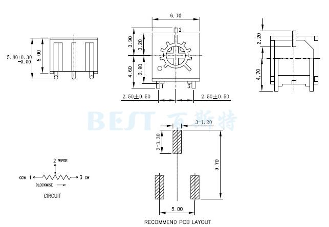 JML精密电位器3361P