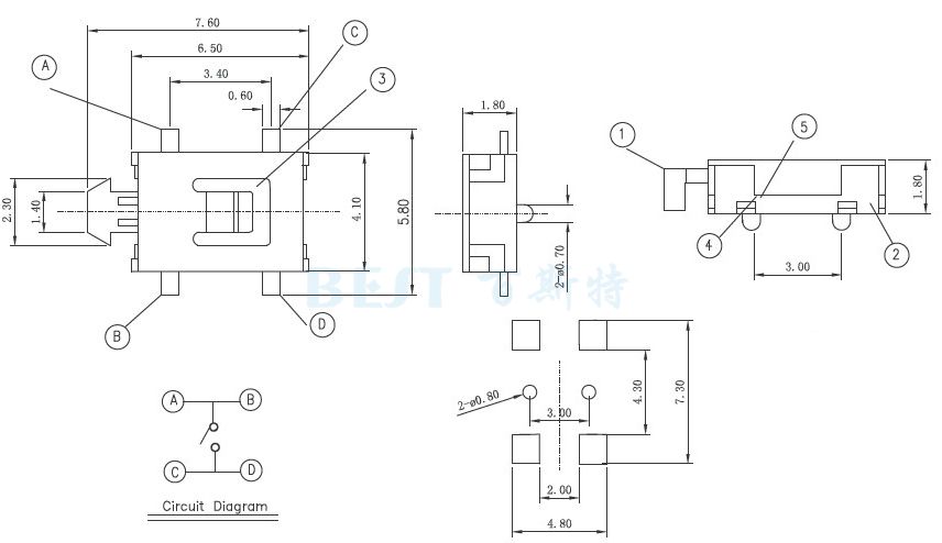 轻触开关TS-1189E