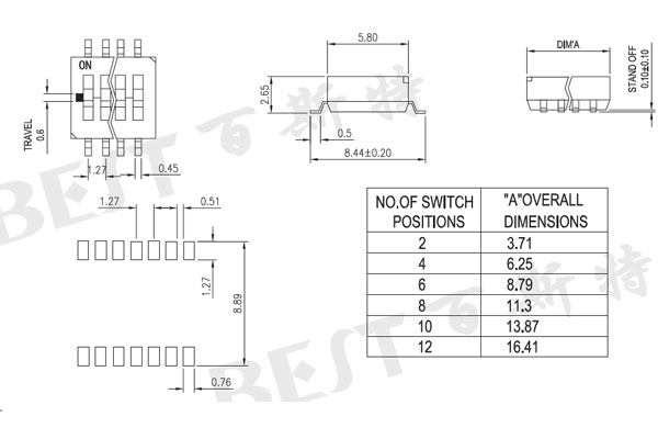 编码开关HDS4参考图纸 编码开关HDS4参考图纸