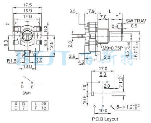 编码器EC160A参考图纸 编码器EC160A参考图纸